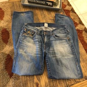 True religion jeans, straight size 34